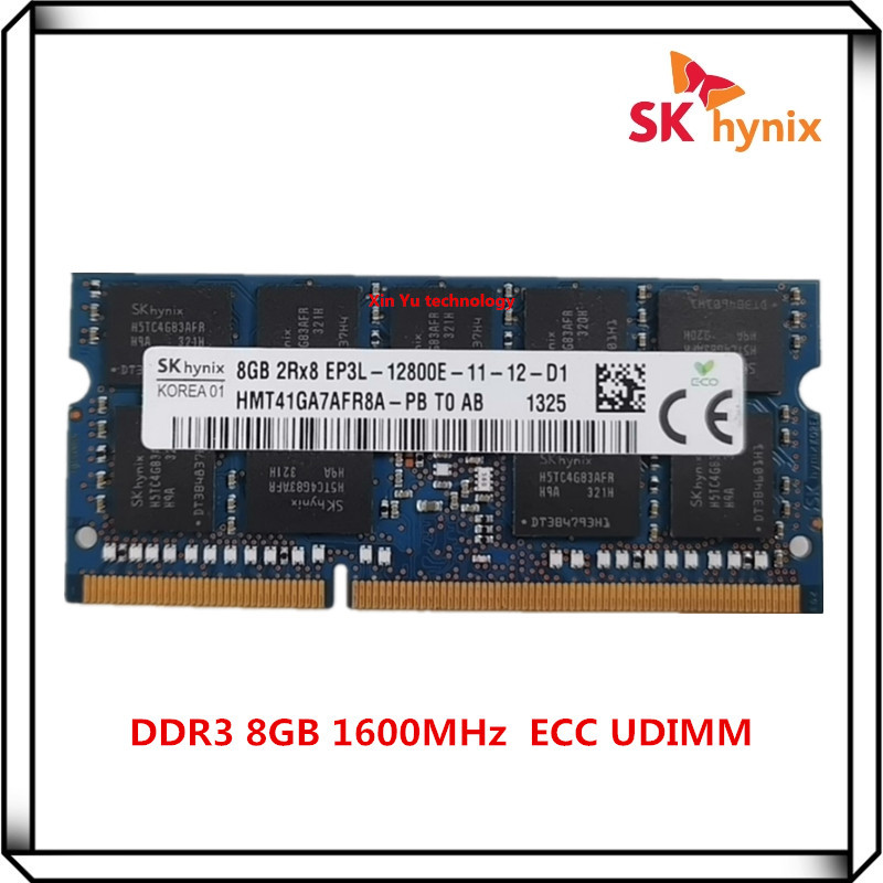 SK Hynix DDR3 8GB 2Rx8 EP3L 12800E ECC UDIMM PC3L 1600MHz SO-DIMM RAM IPC workstation Notebook lapto