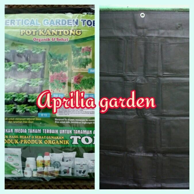 Kantong Vertikal Garden Siap Tanam (15lubang)