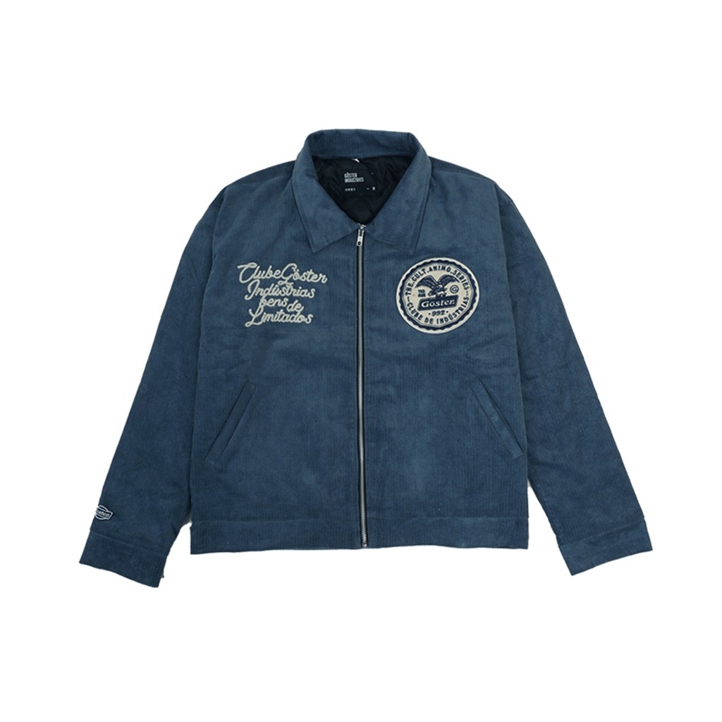 Goster Work Jacket Boxy Fit Corduroy - Vermont Denim Blue