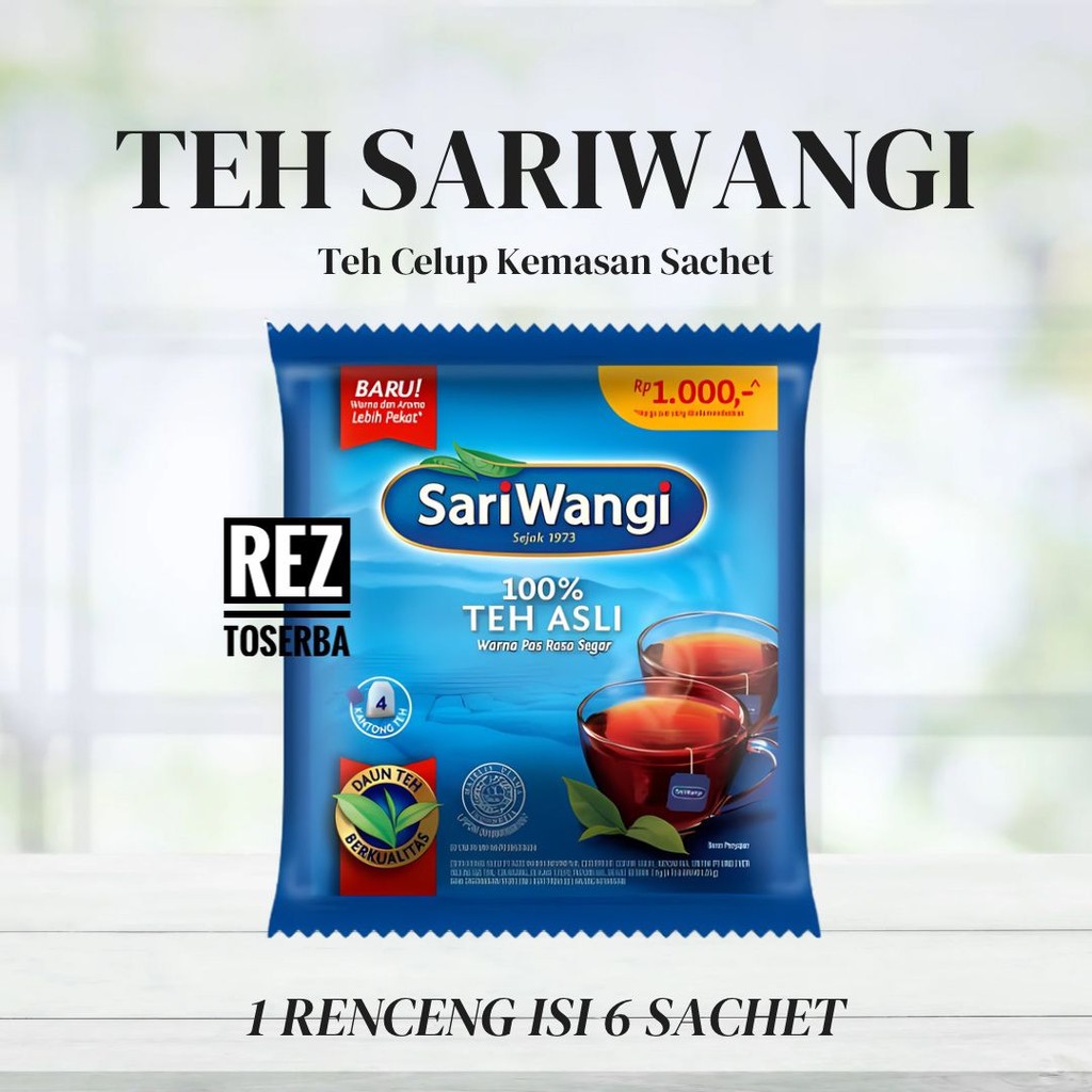 

Teh Celup SARIWANGI Renceng isi 6 Sachet- PAKET 5
