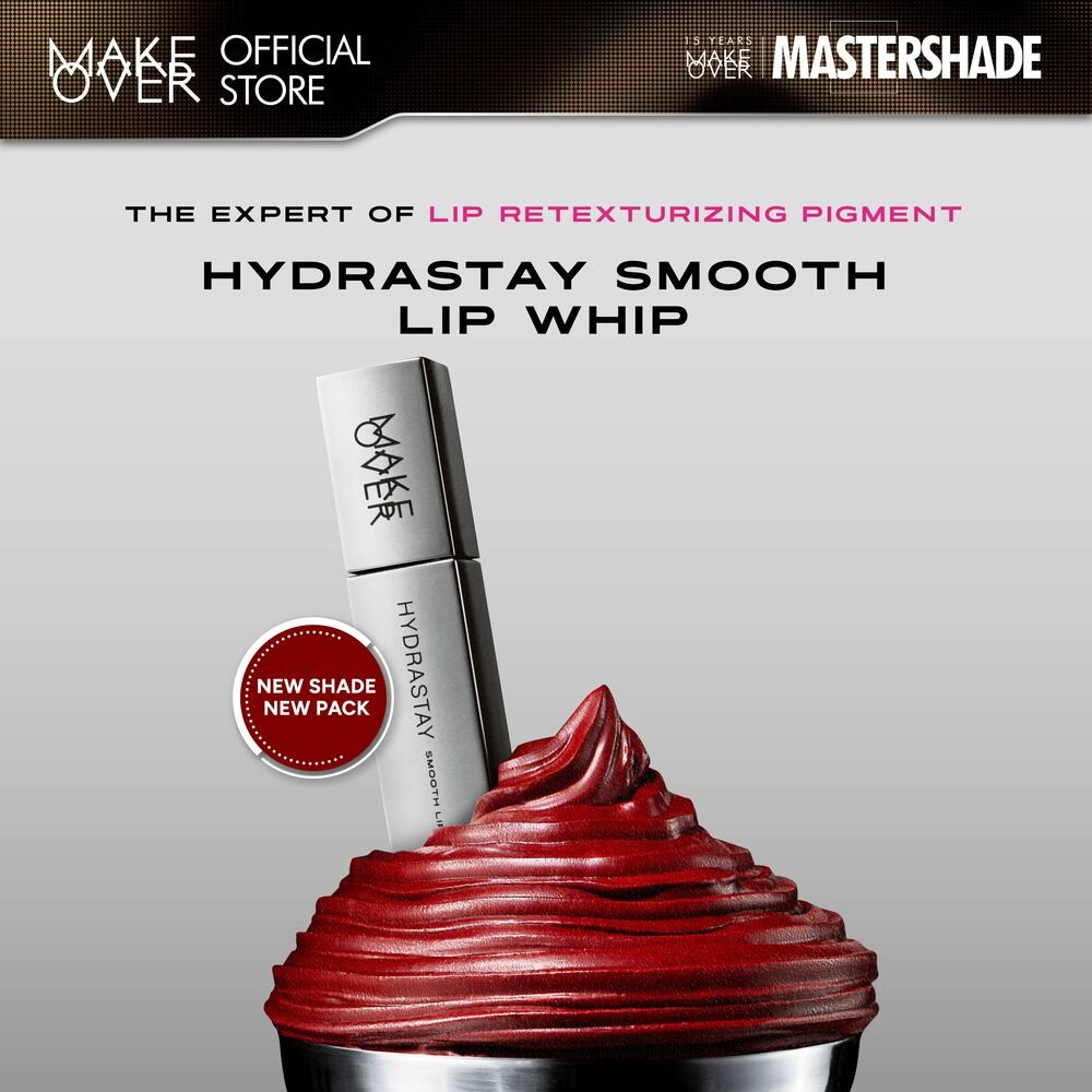 MAKE OVER Hydrastay Smooth Lip Whip - Lipcream Untuk Bibir Kering Smooth Ringan Lembab Lembut Base O