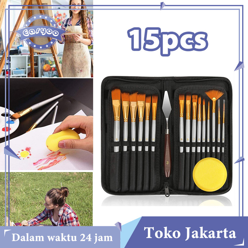 

Kuas Lukis Cat Air 18in1 Kuas Cat Minyak 1 Set Kuas Lukis Kuas Brush Lukis Kuas Lukisan