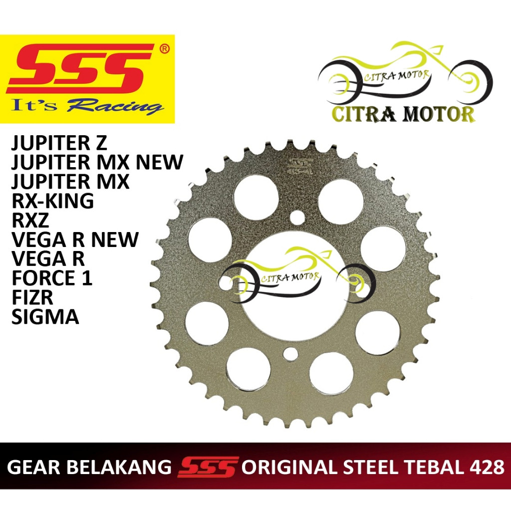 Terlaris BISA COD GEAR BELAKANG 428 SSS ORIGINAL GIR S S S JUPITER Z JUPITER VEGA R JUPITER MX RX KI