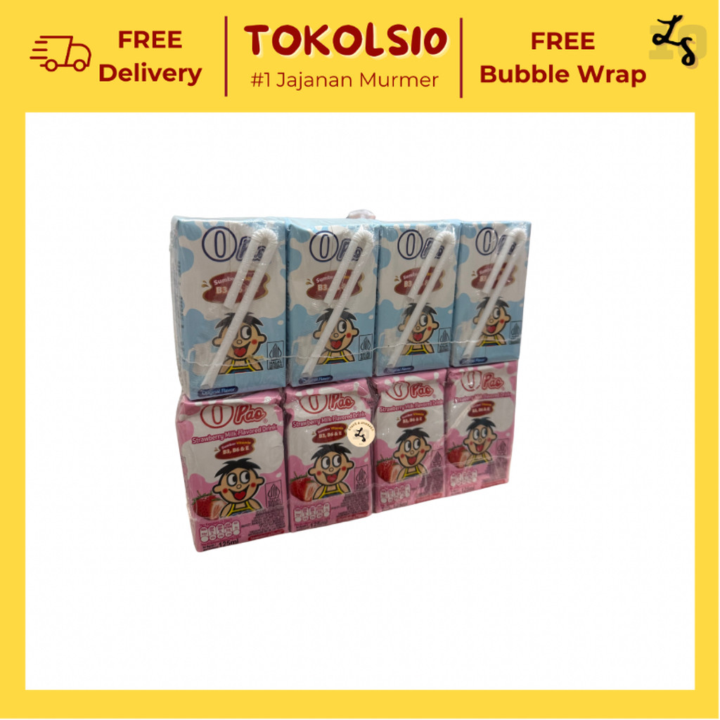 

OPao Susu UHT Sumber Vitamin Rasa Original/Stroberi 125ml