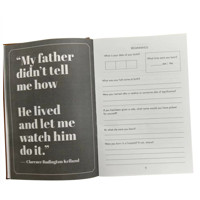 

EZShopping BOKME Buku Jurnal Leather Journal Personalized Father Guided Notebook - BK3