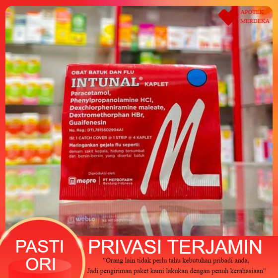 Intunal Tablet Merah 1 Strip @4tablet Intunal Tablet