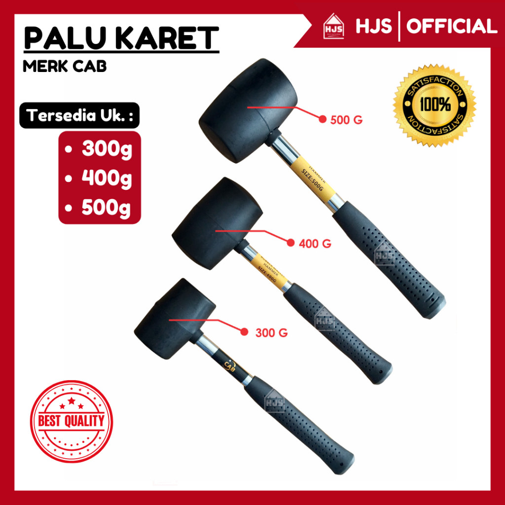 Palu Karet - Palu Keramik - Palu Granit High Quality Gagang Besi Martil Rubber Hammer Handle