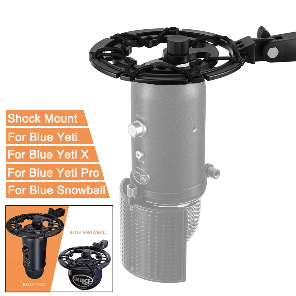 Blue Yeti Shock Mount Alloy Shockmount Reduces Vibration Noise Matching Mic Boom Arm Compatible For 