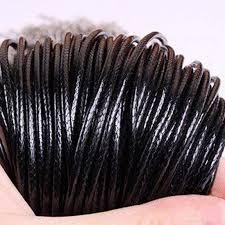 1 METER Tali Kulit Korea 1.5mm / Tali Kulit Korea Hitam 1,5mm / Tali Kulit Korea Hitam / Tali Kulit 