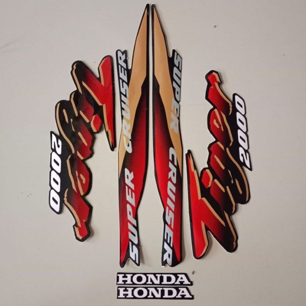 Striping Ori body Honda Tiger 2000 2001 2002 stiker bawaan original bodi honda tiger old tiger revo