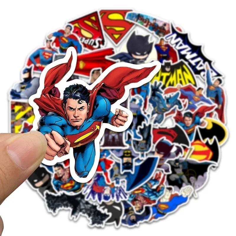 

Superman Anime Graffiti Decal Cool Batman Stickers Superman Anime Stickers for Phone Laptop Diary Cup Suitcase Kids Sticker Toys