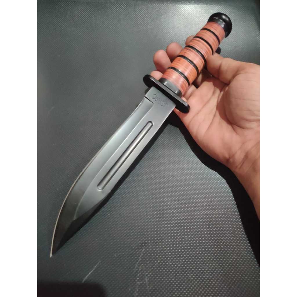 BISA COD Pisau Survival Ka-Bar USMC Camping Outdoor Bushcraft