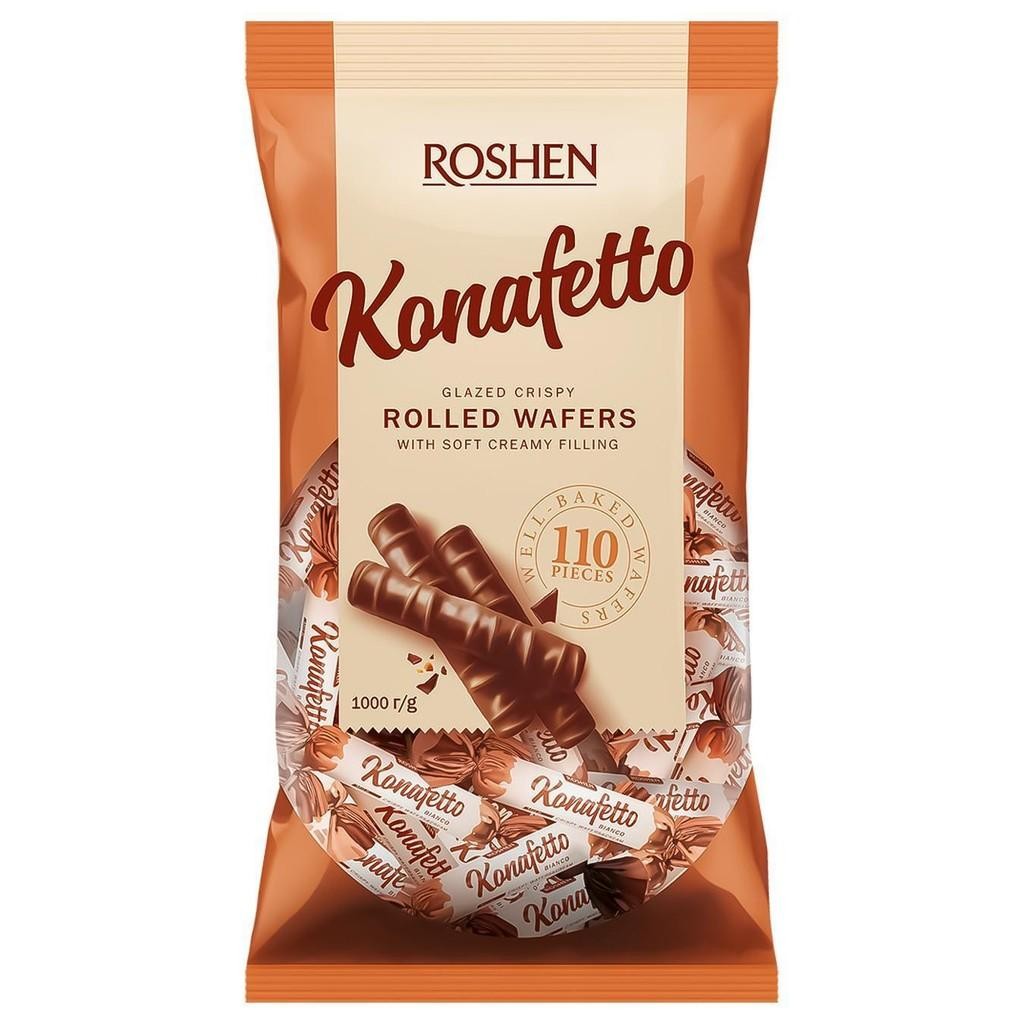 

READY STOCK Roshen Konafetto Bianco, Sweets In Cocoa 1kg (milk chocolate)