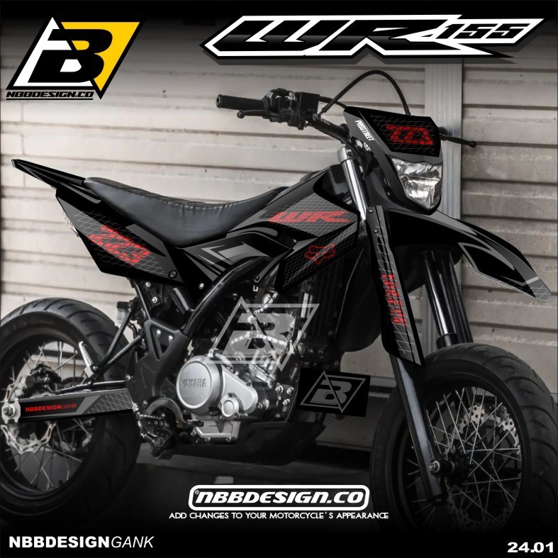 {COD] Decal Stiker Yamaha WR 155 R Supermoto Surex Full body Bebas Custom Desain Supermoto Terbaru _
