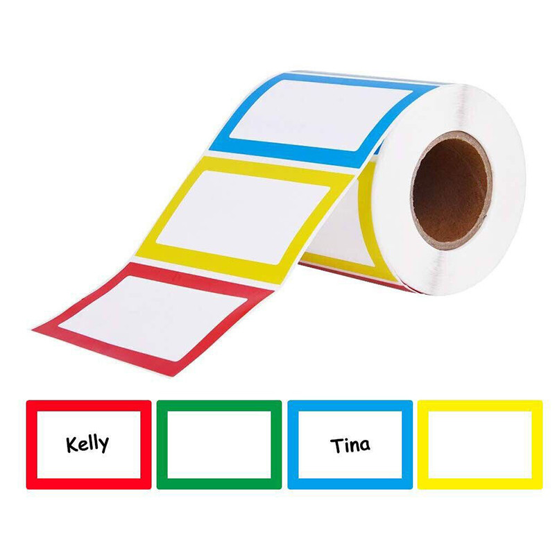 

250pcs Colorful Self Adhesive Large Label with Blank Self-adhesive Sticky Note Stickers Name Handwritten Large Rectangular Label