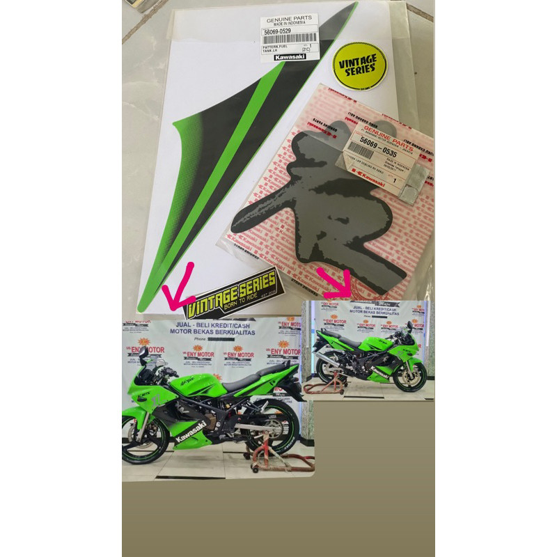 striping stiker ninja rr se gen 4 2011 original kgp bagian kanan