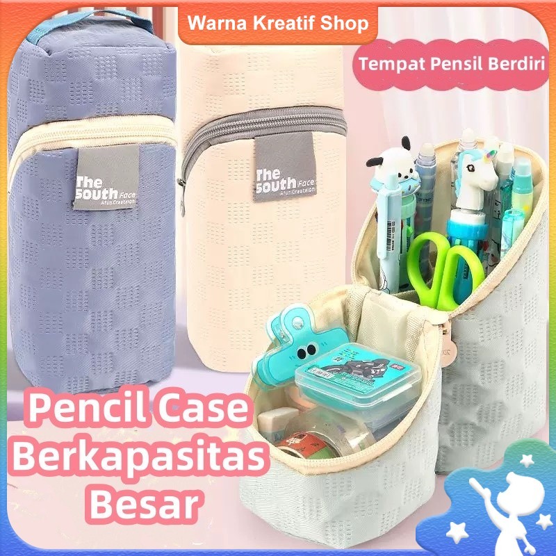 

Tas Alat Tulis Multifungsi dengan Tutup Flip Kapasitas Besar Dapat Berdiri dan Dilengkapi Pegangan