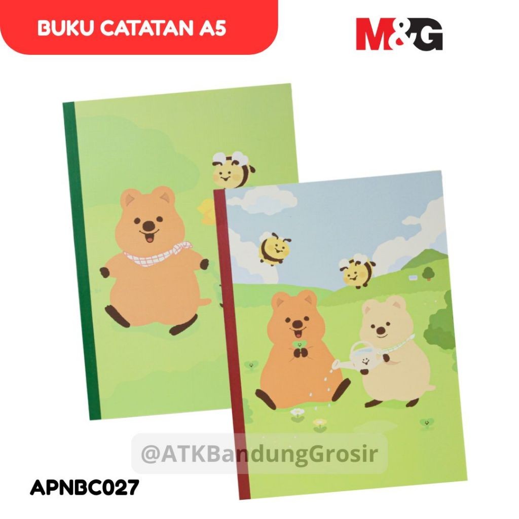 

Notebook A5 M&G APNBC027 Kiki Quokka Glue Book Buku Tulis Catatan Bergaris Ruled 40 Halaman - Satuan - SHSNP