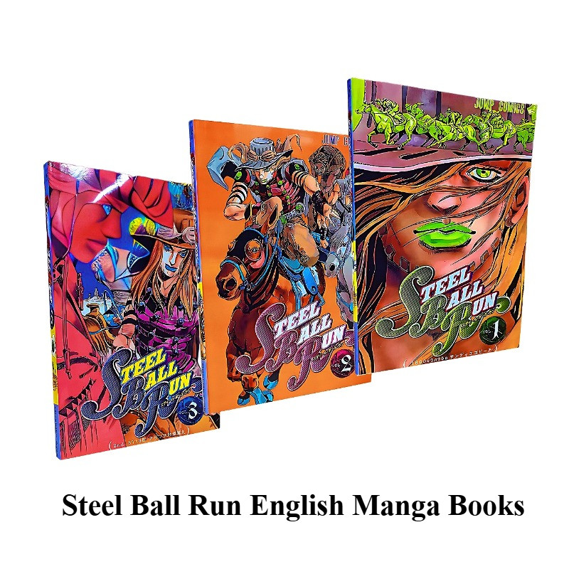Steel Ball Run Manga/Manhwa Book JOJO's Bizarre Adventure Part7 Vol.1-3 Japanese Youth Comic Books E