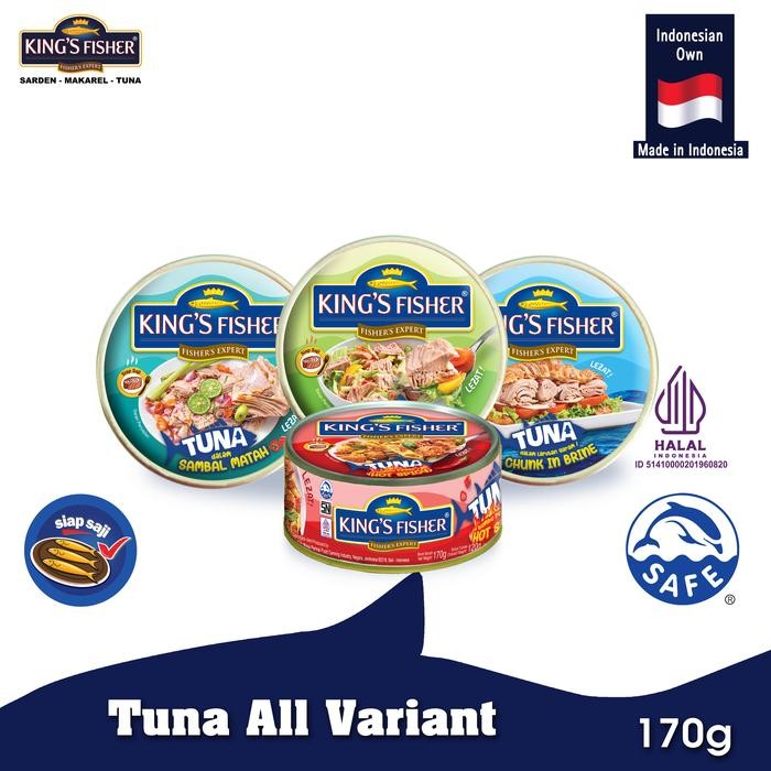 

[TERLARIS] Paket 4 Pcs King's Fisher Tuna all variant Daging Tuna Makanan Kaleng[TERLARIS ]