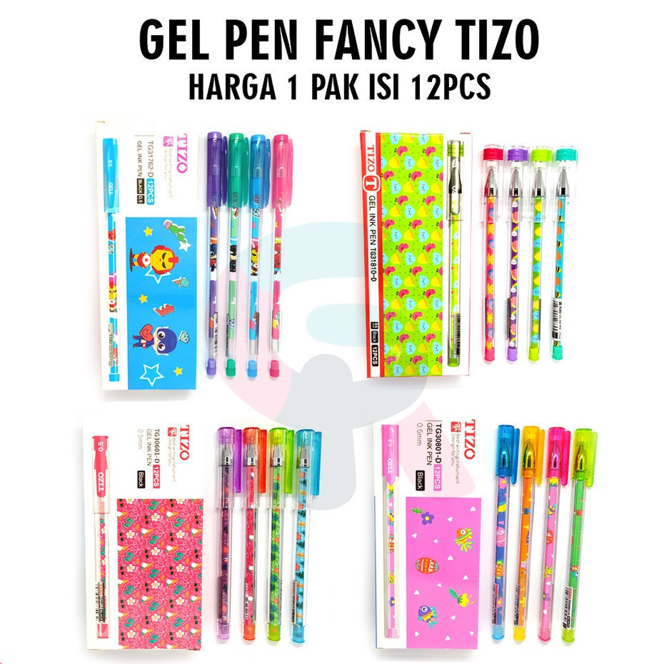 

SERBA MURAH STAR || Gel Pen TIZO || Pulpen Murah || Fancy Pen | ballpoint tizo || bolpen tizo || 1 LUSIN / 1 PACK