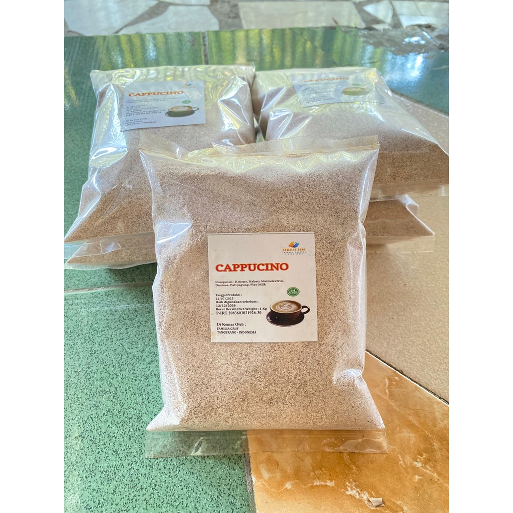 

TERLARIS - BUBUK MINUMAN CAPPUCINO CINCAU 1 KG - BUBUK MINUMAN RASA CAPPUCINO UNTUK JUALAN
