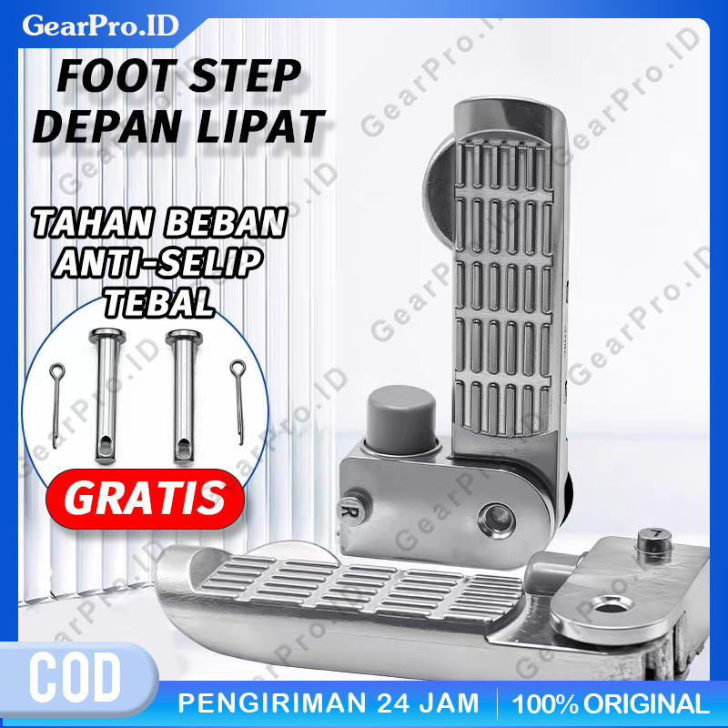 Footstep Front / Foot Step Depan Lipat Pijakan Kaki Depan Universal Sepeda Listrik 1 Set Pijakan Kak