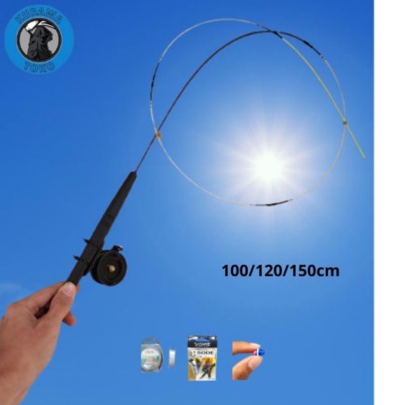 _ kwt _ ViRaL set lengkap joran fiber optik telkom premium 100/120/150cm Td4