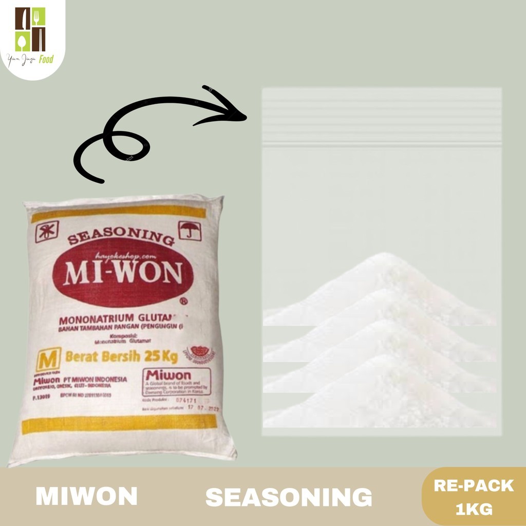 

Miwon Seasoning Repack 1KG / Penguat Rasa / Mici / Pecin