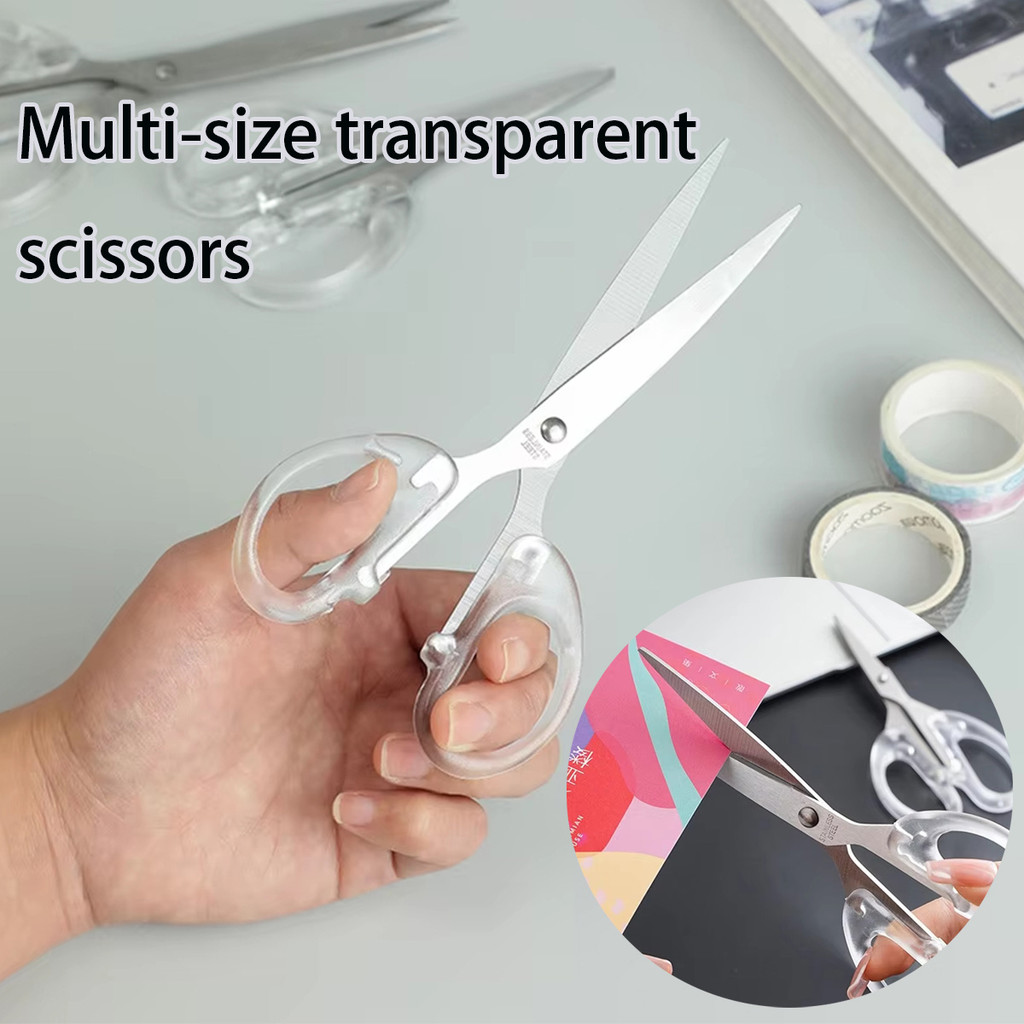 

Gunting Sekolah Transparan Multifungsi Gunting Bening Aesthetic Kertas Scrapbooking Cutter Perlengkapan Kantor