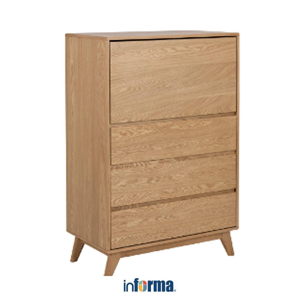 Informa Copenhagen Laci Pakaian 4 Tingkat - Cokelat Nature Laci Baju 4 Tingkat Laci Baju 4 Susun Clo