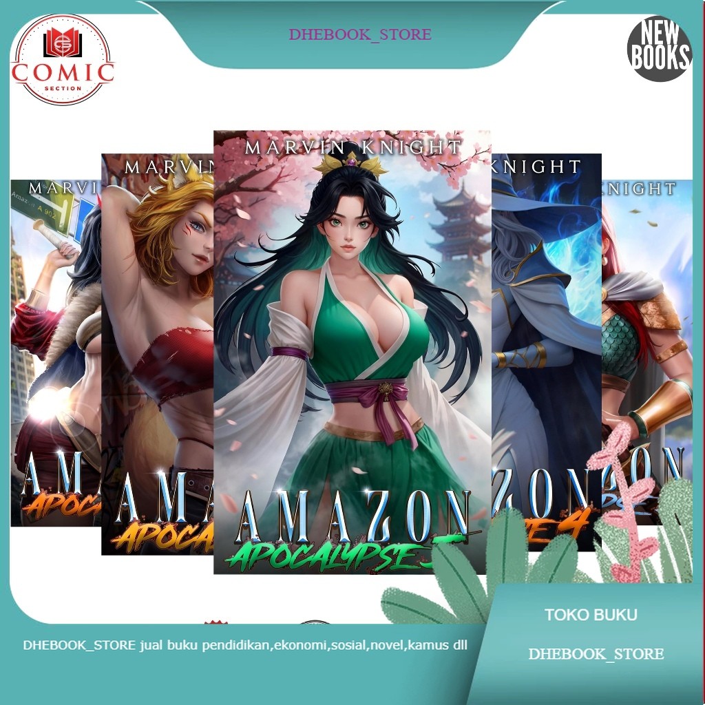 Buku Amazon Apocalypse, Light Novel (5 book series) Bahasa indonesia