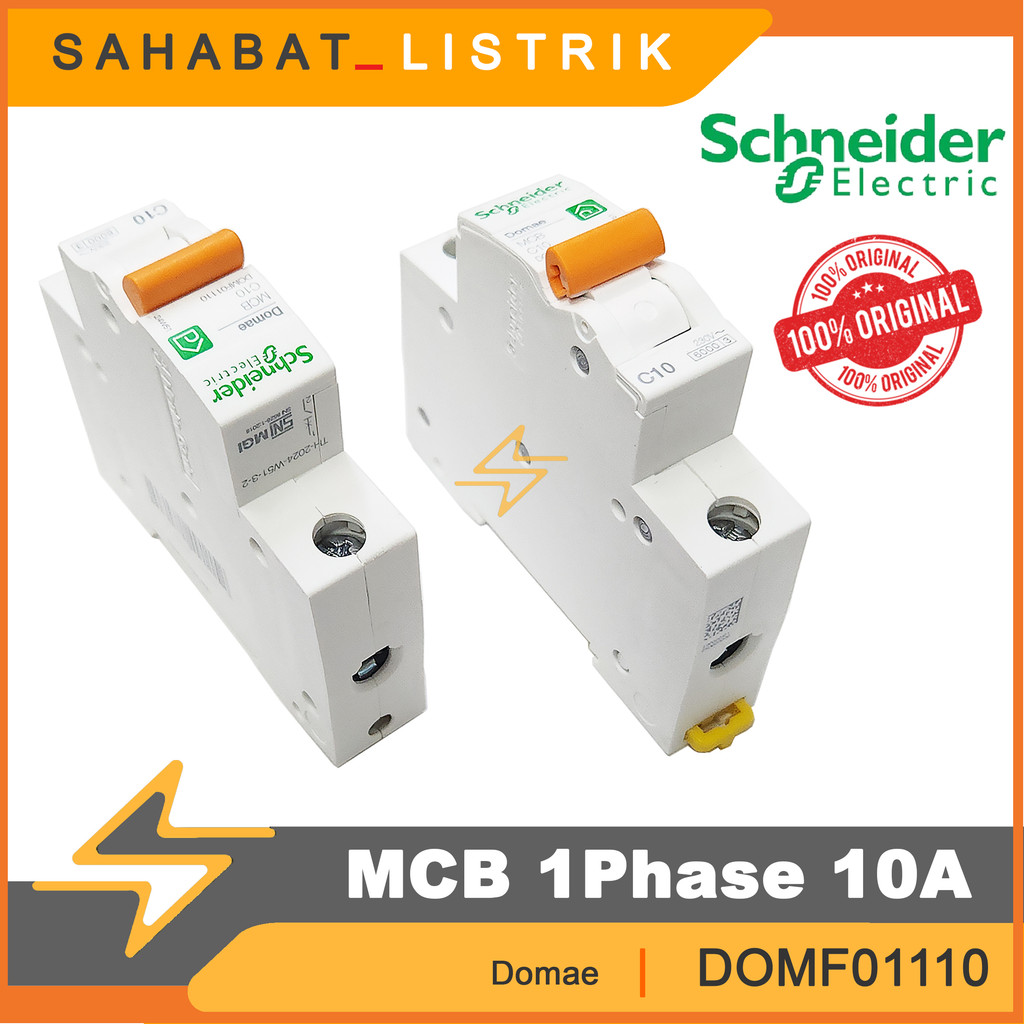 MCB SCHNEIDER 10A 1 Phase / MCB 10 Ampere