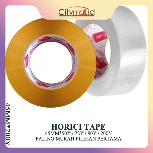 

MURAH SUPER CLEAR 45mmx200Y LAKBAN BENING DAN COKLAT HORICI TAPE/ISOLASI