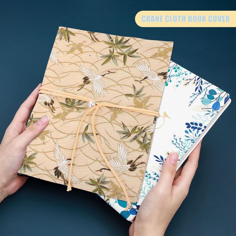 

Stretchable Protector Book Cover Sleeve Covers Notepad Textbook Covers Retro Floral Paperback For A5