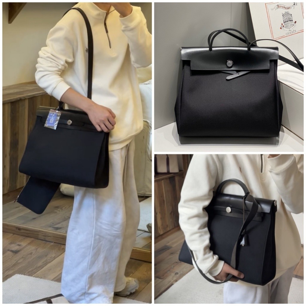 15-day pre-order herbag Tas Slempang Sling Bag kulit asli Canvas size39cm