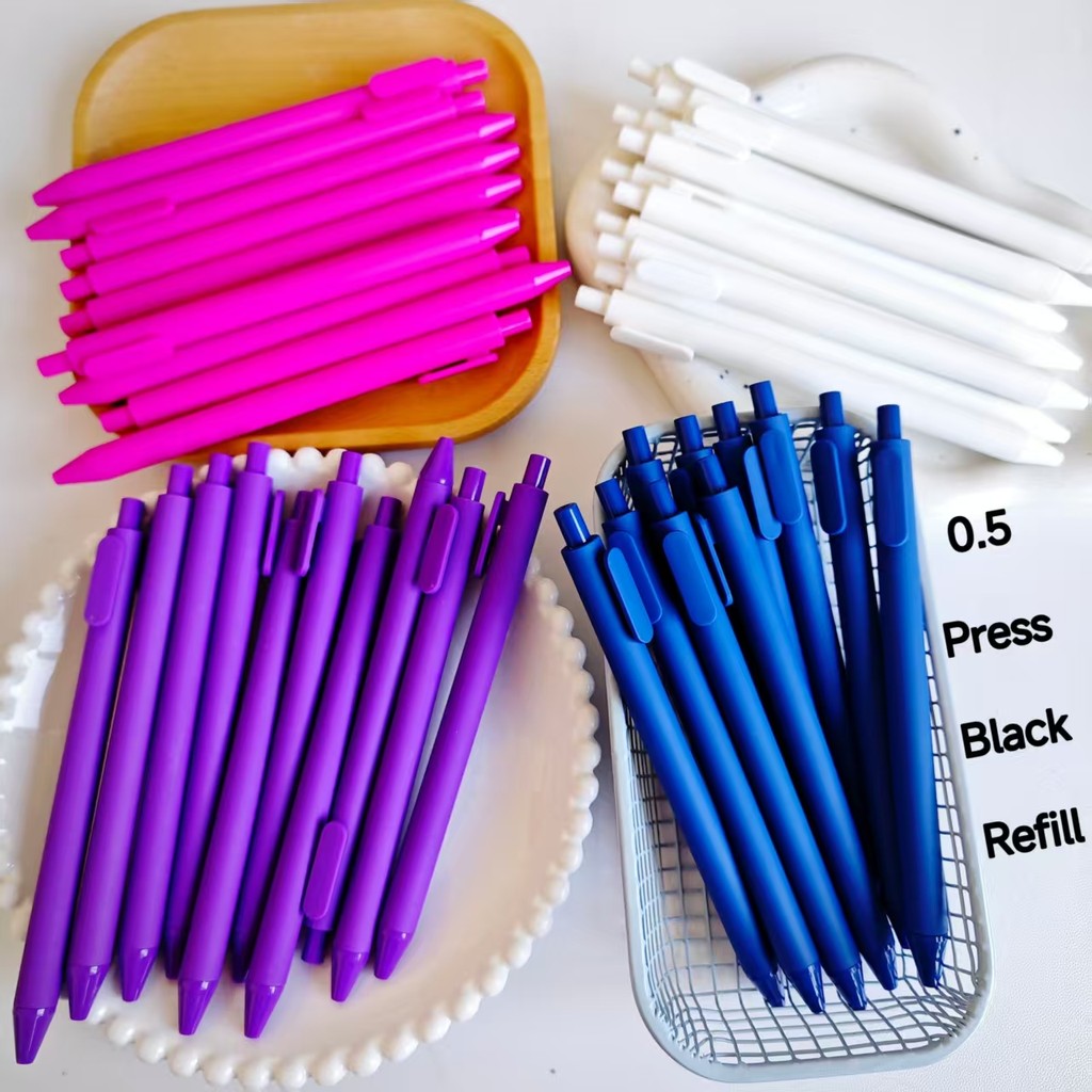 

Minimalist Neutral Pen Student Signature Exam Office Stationery Black Press Water Pen Retro Color Macaron Bullet