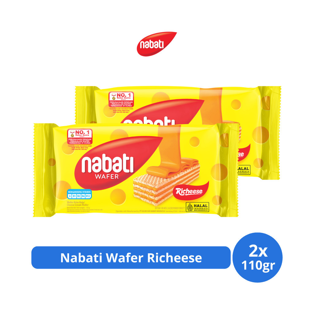 

Nabati Wafer Richeese 110gr x 2 pcs