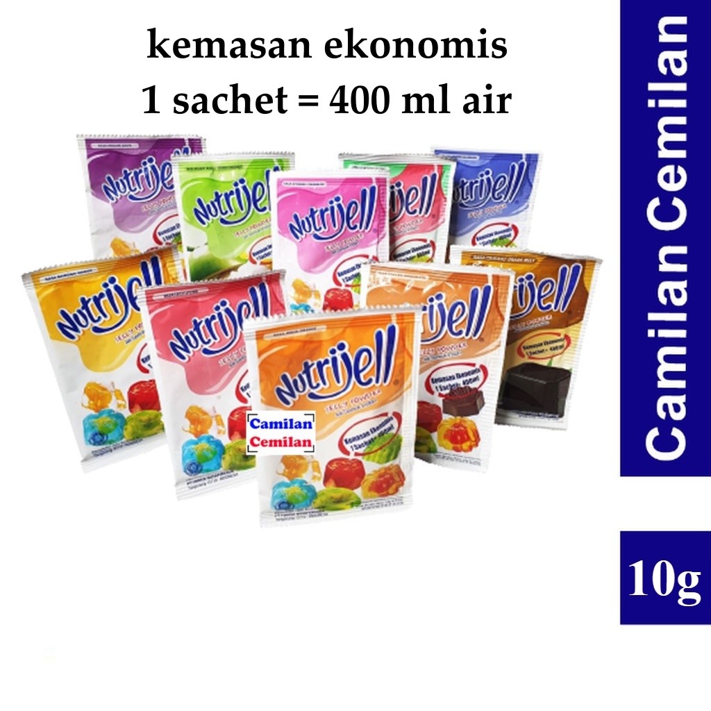 

Nutrijell Nutrijel Powder Instant Agar Agar All Varian Rasa Kemasan Ekonomis 10 gr