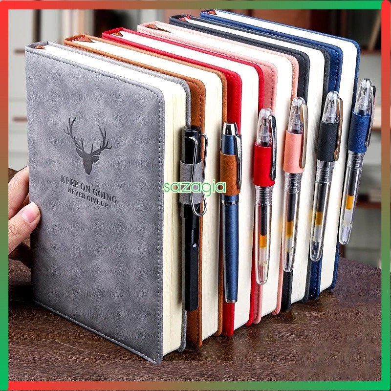 

[sg] Buku catatan, Notebook A5 Buku Diary Aesthetic Buku Catatan Buku Notes Kecil Notebook Tali 100 Lembar