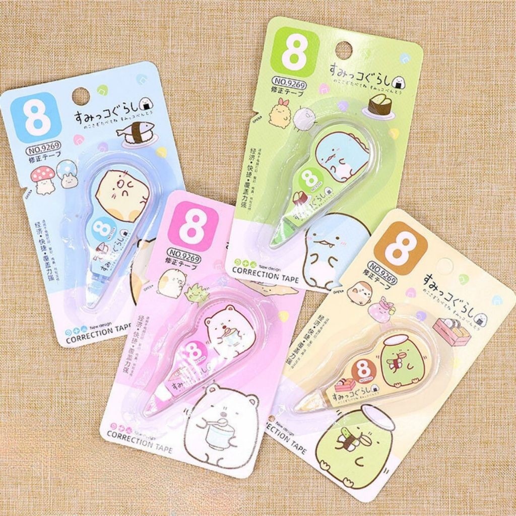 

COD VIRAL Correction Tape Karakter 3.6M 8M/ Tipe-X Roll Kertas Mini / Penghapus Pena Perlengkapan Sekolah Lucu