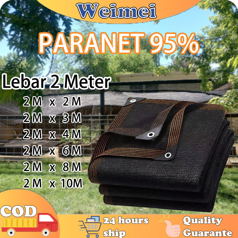 Weimei-Paranet 95% Lebar 2Meter Paranet Garden Sunshade Net Paranet Jaring Anti UV Shading Net Nylon