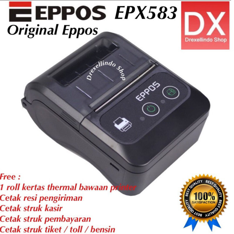

Mobile Printer Thermal 58mm Bluetooth EPPOS EPX583 / EPX-583 V3 USB BLUETOOTH