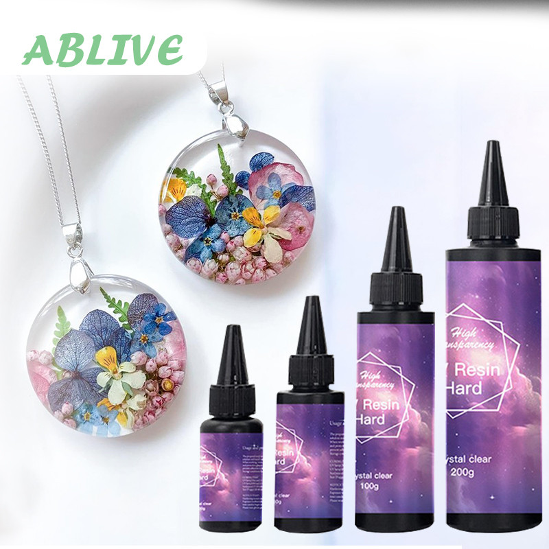 

Lem UV Resin Hard 50/100/200 Gram Resin UV Keras Clear DIY Untuk Nail Art