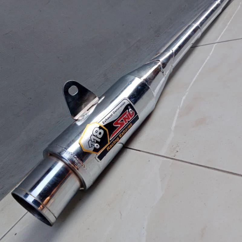 knalpot Snd Drag Road Race supra x 125 Blade Revo Jupiter karisma Full Chrome