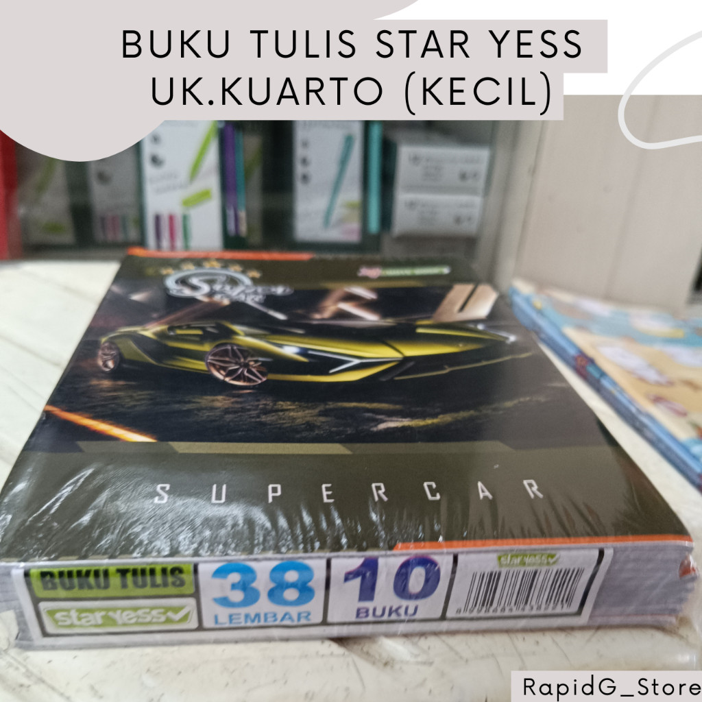 

10 Buah Buku Tulis Catatan StarYess / Merak / YOU 38 Lembar Ukuran Kecil