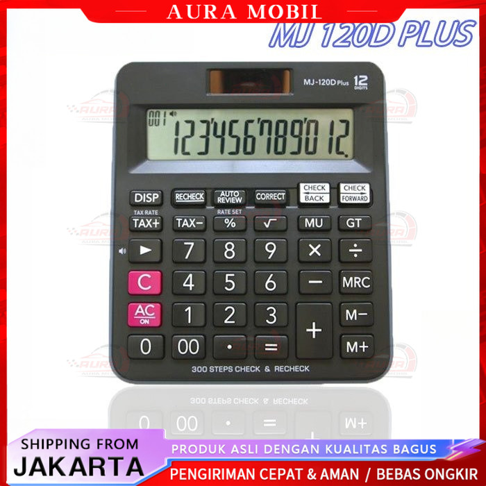 

Kalkulator Scientific Casio MJ-120D/DJ-120D PLUS Office Desktop 300 Steps Check Correct Series Calculator 12 Digits FX-991ES -Aura Mobil