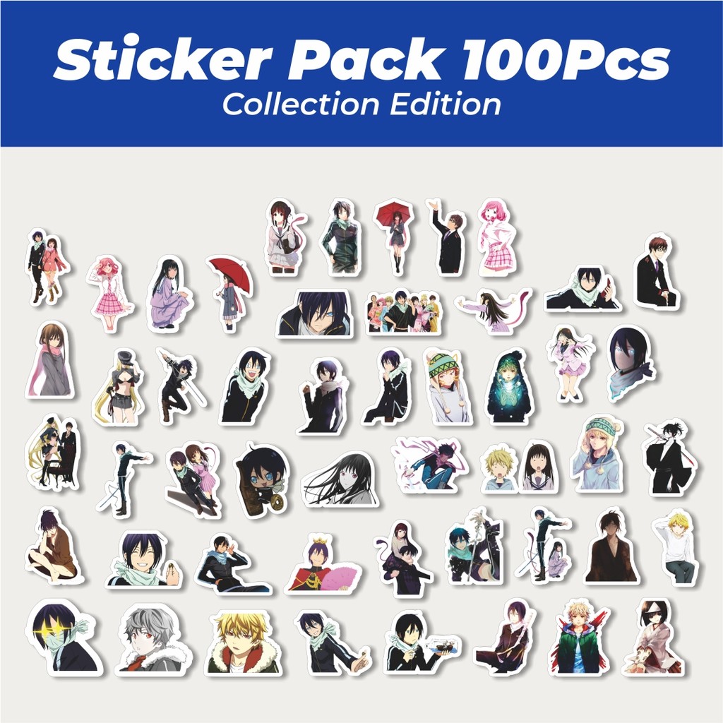 

Hot Stiker Anime Series Noragami Character Mix 2 Lucu Anti Air Stikers Berperekat Waterproof Sticker Decal Buat Motor Helm Buku Journal Koper Casing HP Laptop Botol Minum