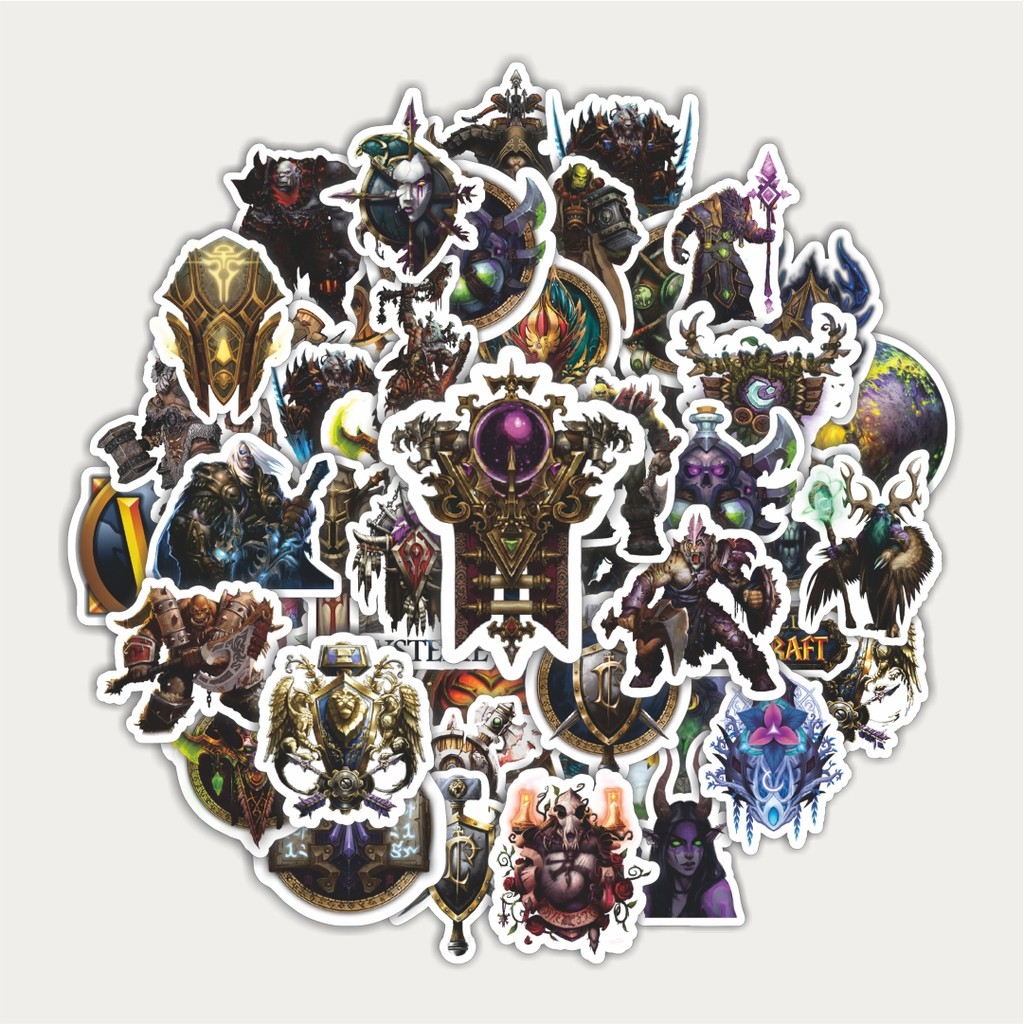 

Sticker Pack Stiker Video Game Series World Of Warcraft | Sticker TUMBLR | Stiker LAPTOP KOPER HELM