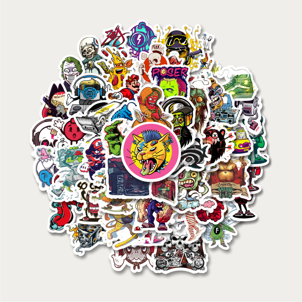 

Sticker Pack Stiker Grafiti Retro Art Character 1 | Sticker TUMBLR | Stiker LAPTOP KOPER HELM